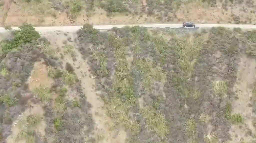 Drone view of cliff