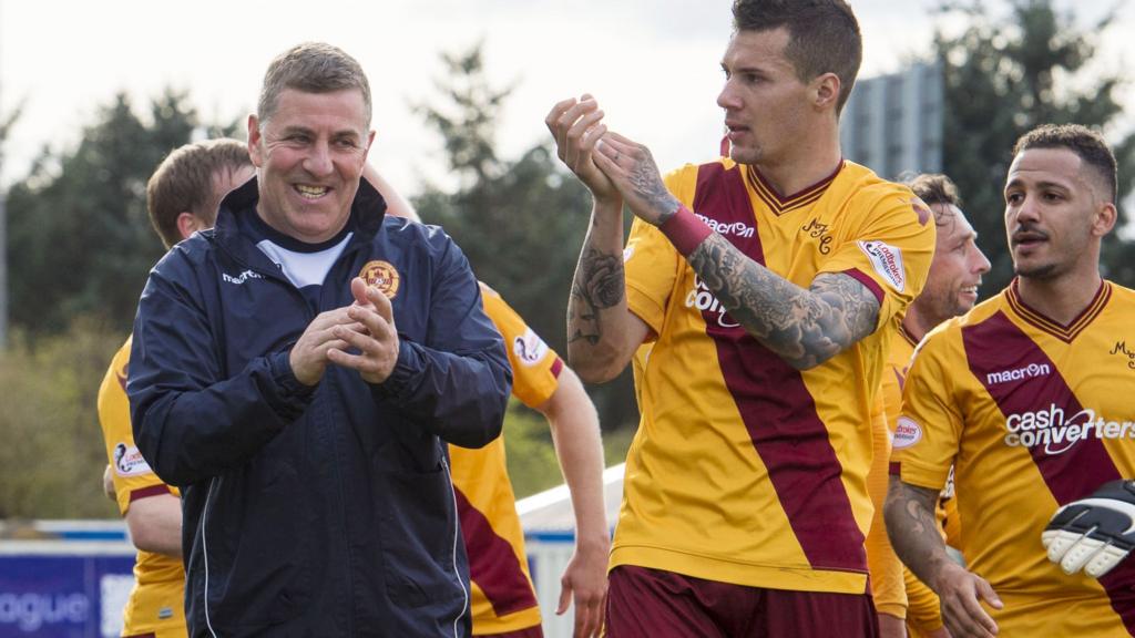 Motherwell celebrate their win