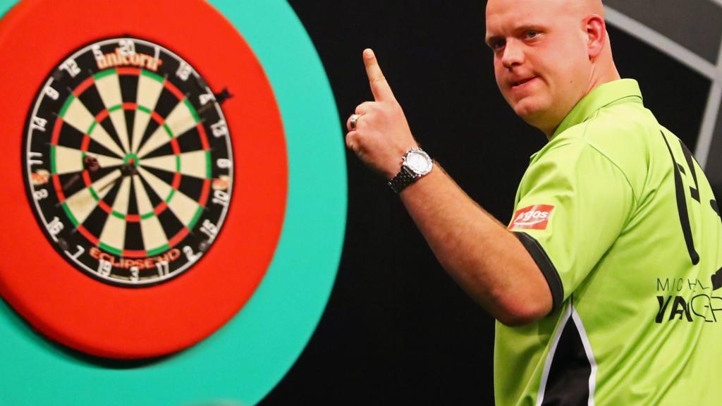 Michael van Gerwen in action