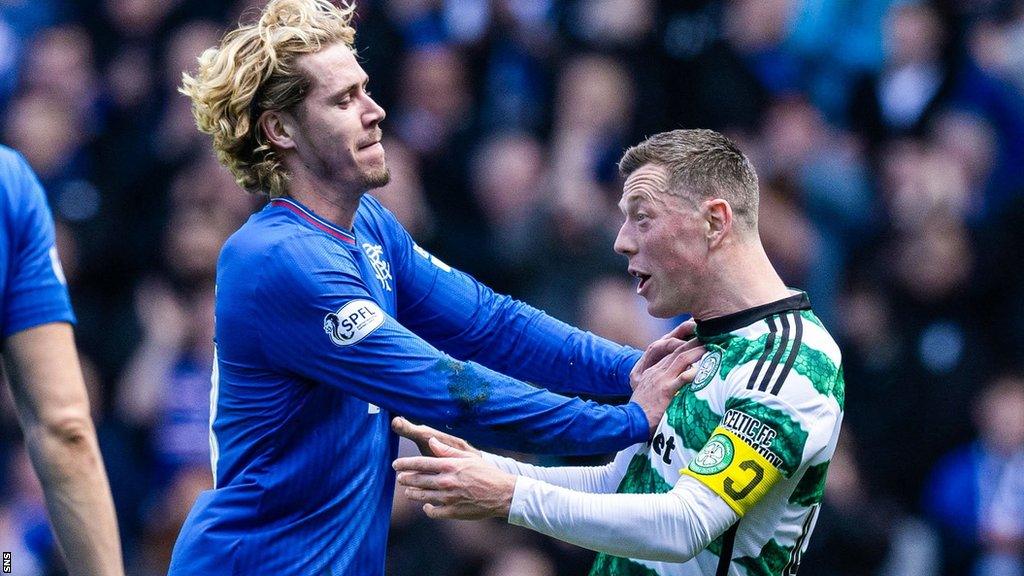 Rangers' Todd Cantwell and Celtic's Callum McGregor