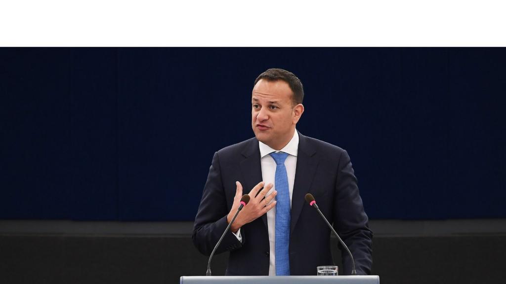 Leo Varadkar speaks at the European Parliament