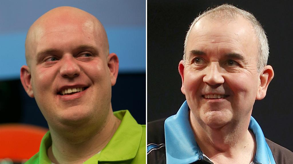 Michael van Gerwen and Phil Taylor