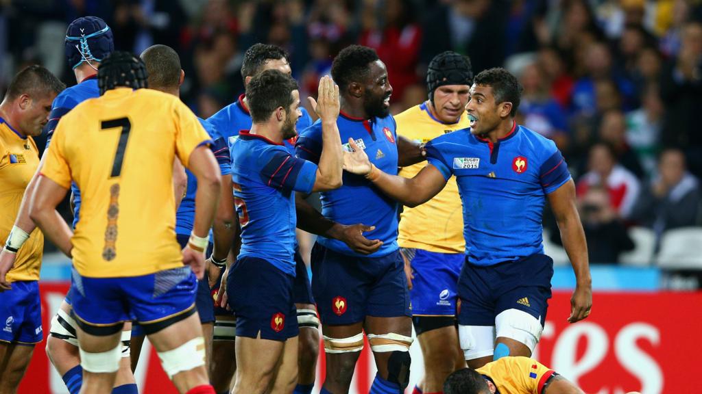 France players celebrate