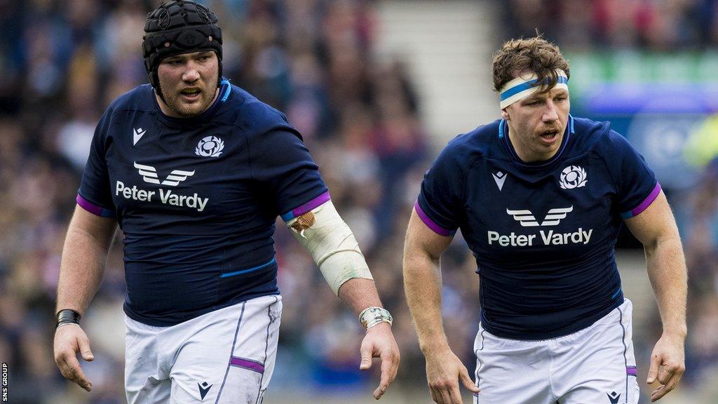 Zander Fagerson and Hamish Watson both have 54 caps for Scotland