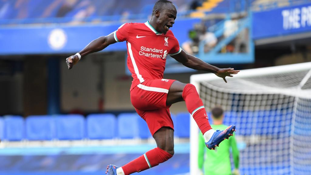 Sadio Mane celebrates