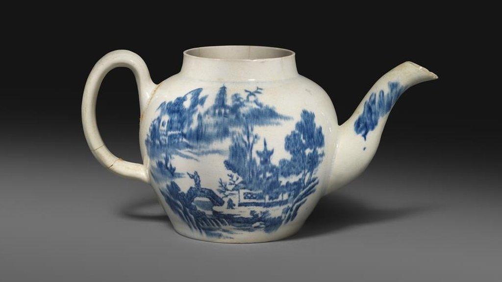 Porcelain teapot