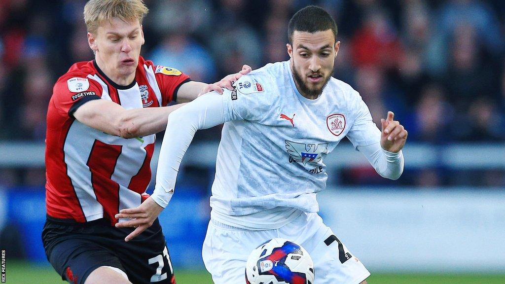 Ziyad Larkeche (right) in action for Barnsley