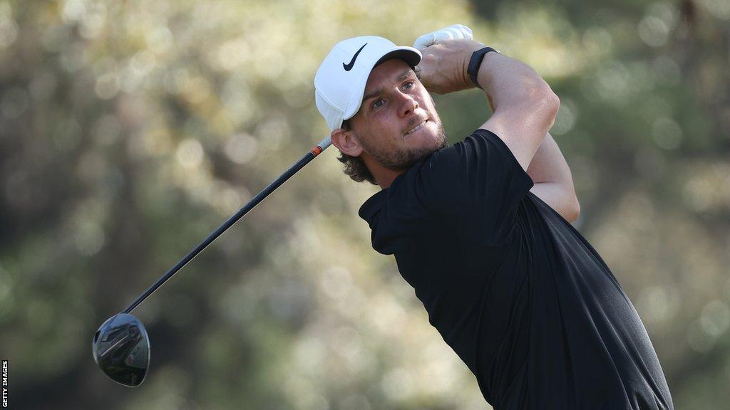 Thomas Pieters swinging a driver