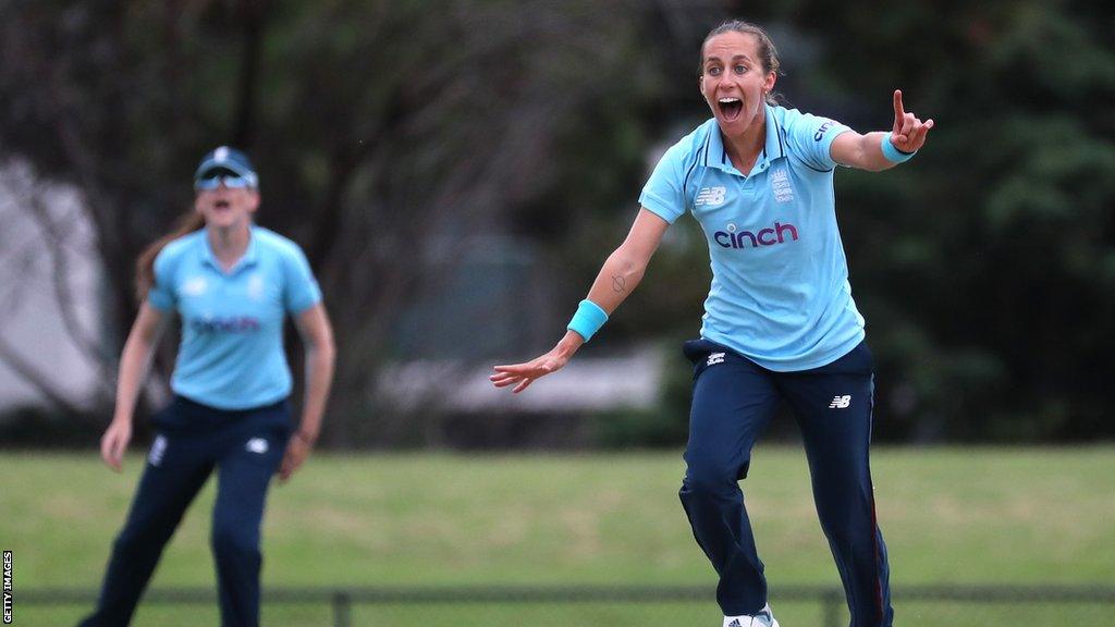 England bowler Tash Farrant