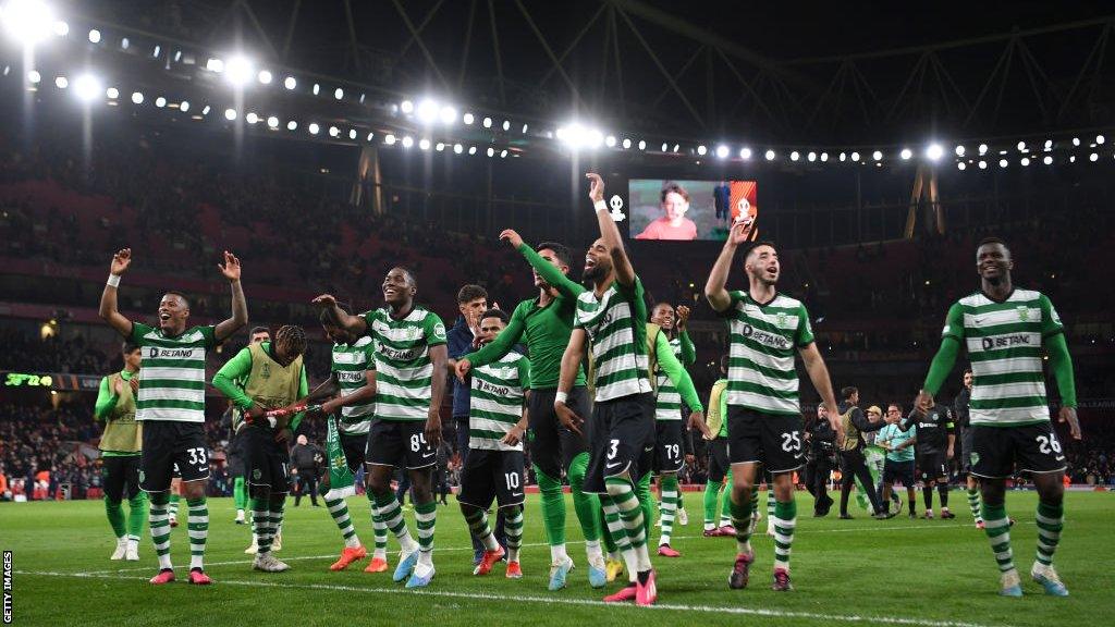 Sporting celebrate