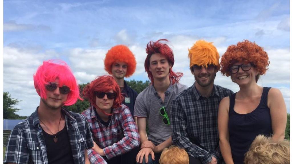 Easton Otley students dressed as Ed Sheeran