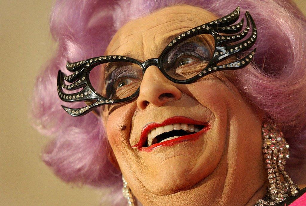 Barry Humphries as Dame Edna Everage