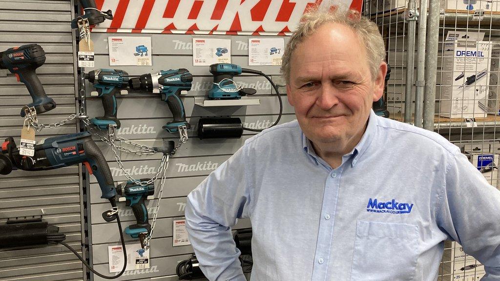 Neil Mackay of Mackay Hardware in Cambridge