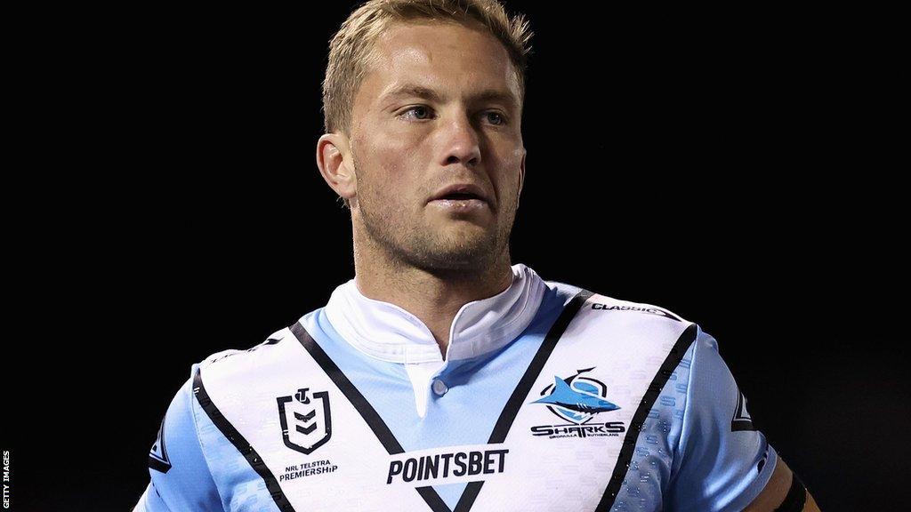 Matt Moylan in action for Cronulla Sharks