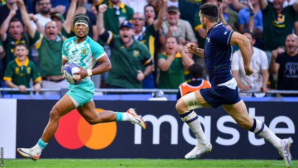 Kurt-Lee Arendse's try after the break took the game away from Scotland