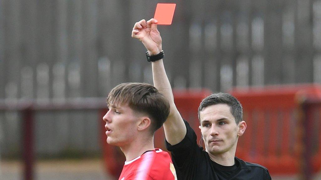 Christopher McKee is sent off