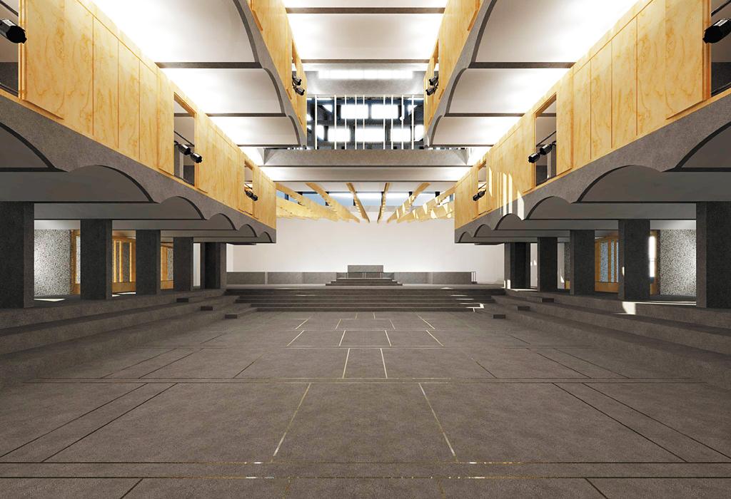 Architect's digital image of St Peter's proposed renovation, 2016