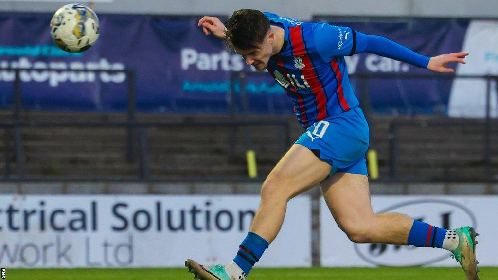 Morgan Boyes scores for Inverness Caledonian Thistle against Ayr United