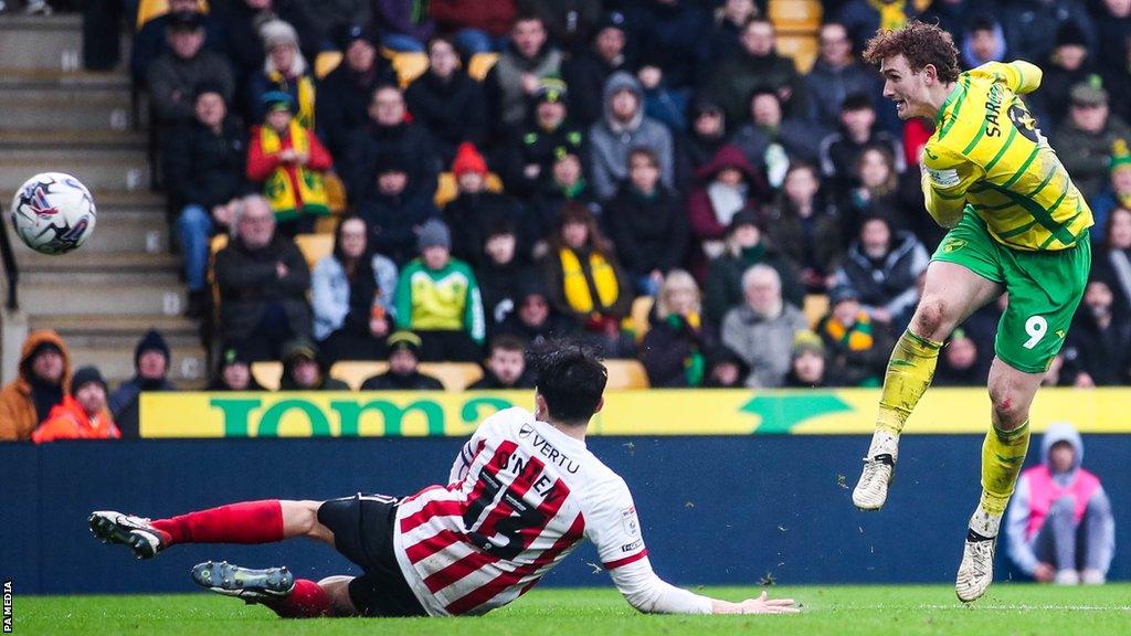 Josh Sargent scored Norwich's winning goal