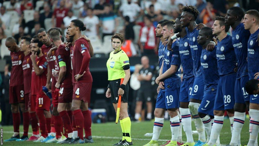 O'Neill made history when she was part of the first female officating team to take charge of a major men's final in the Uefa Super Cup in 2019