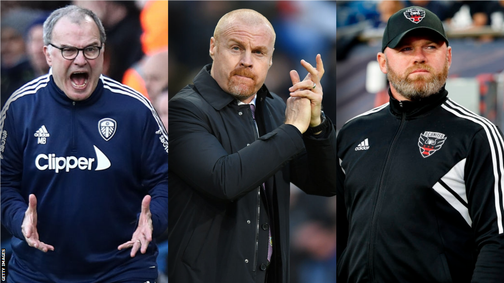 Marcelo Bielsa, Sean Dyche and Wayne Rooney