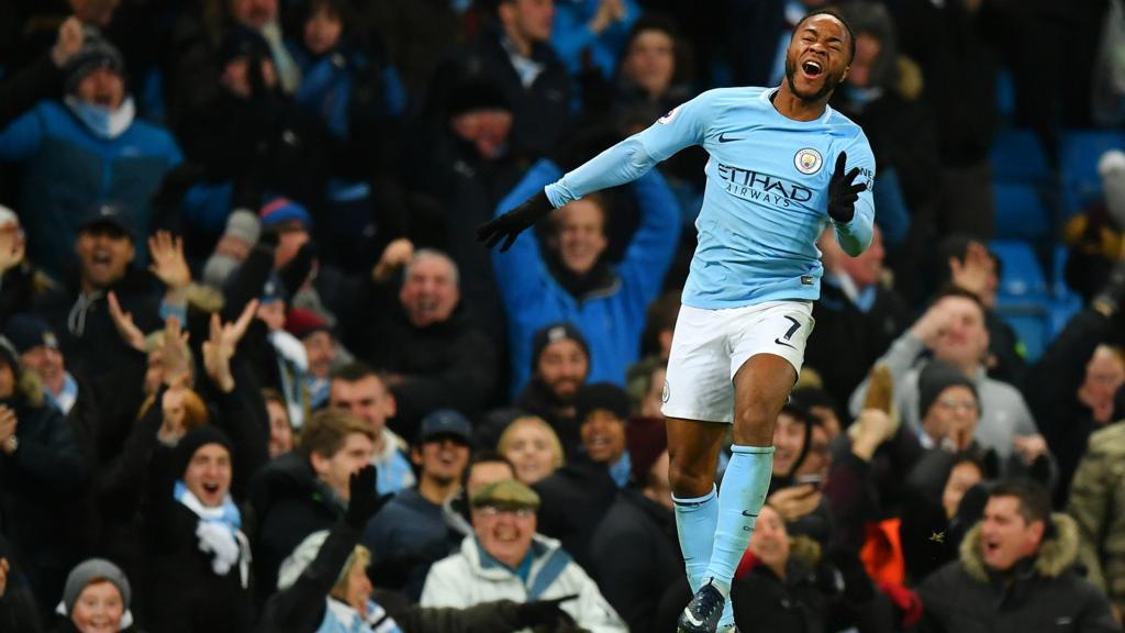 Raheem Sterling celebrates