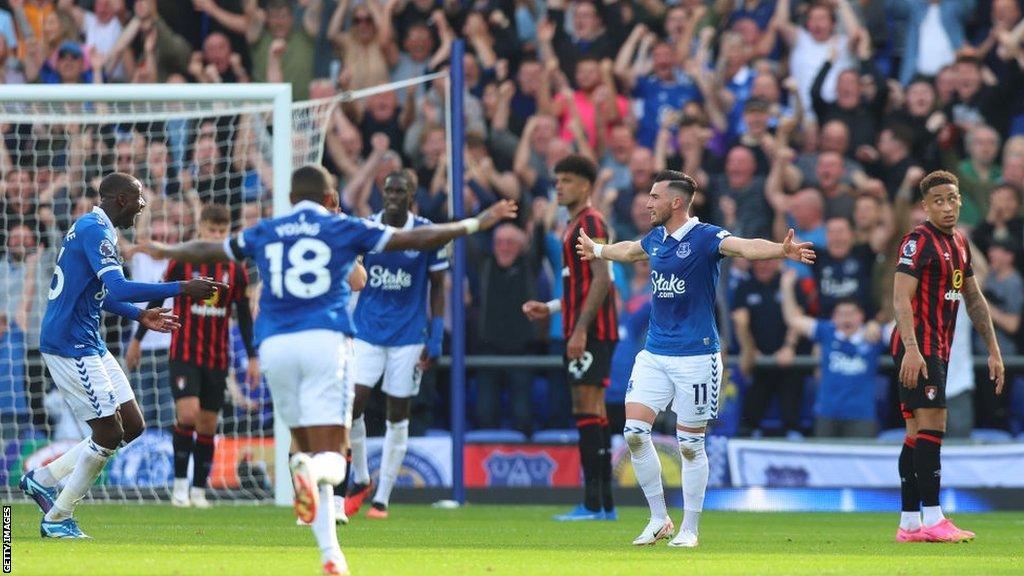 Everton celebrate