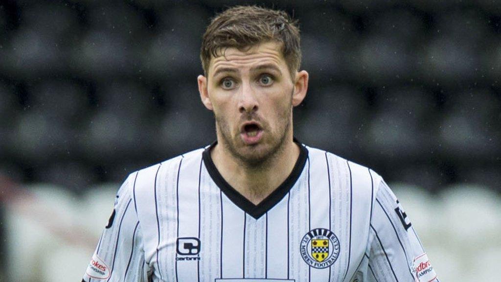 Kyle Hutton in action for St Mirren