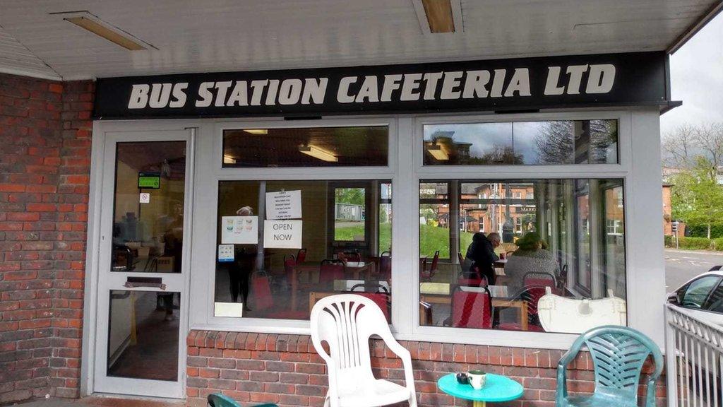 Bracknell bus station cafeteria