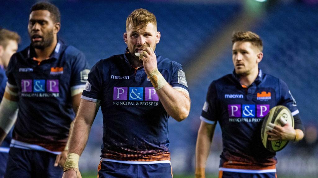 Edinburgh rugby's Viliame Mata and John Barclay