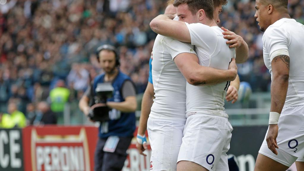 England celebrate