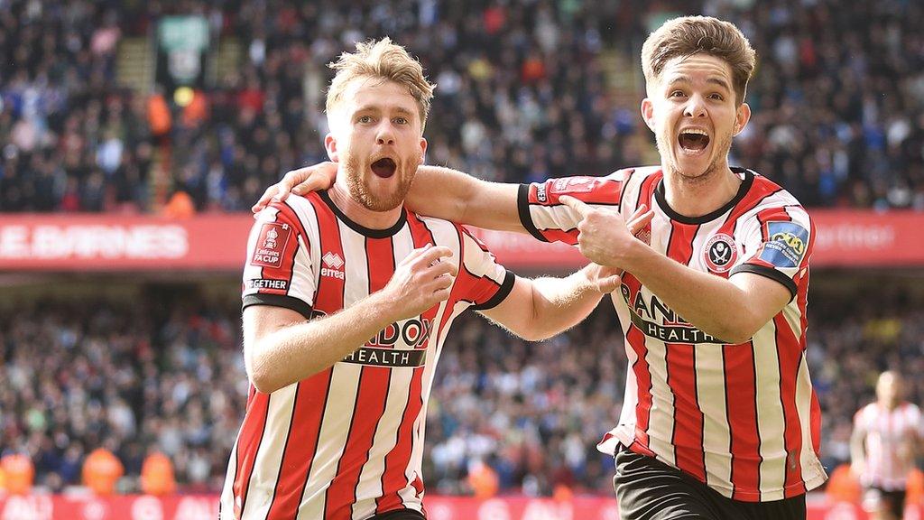 Sheffield United players Tommy Doyle and James McAtee