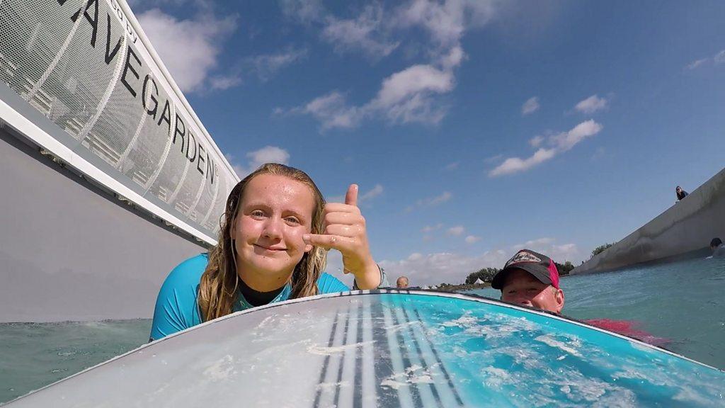 Charlotte surfing