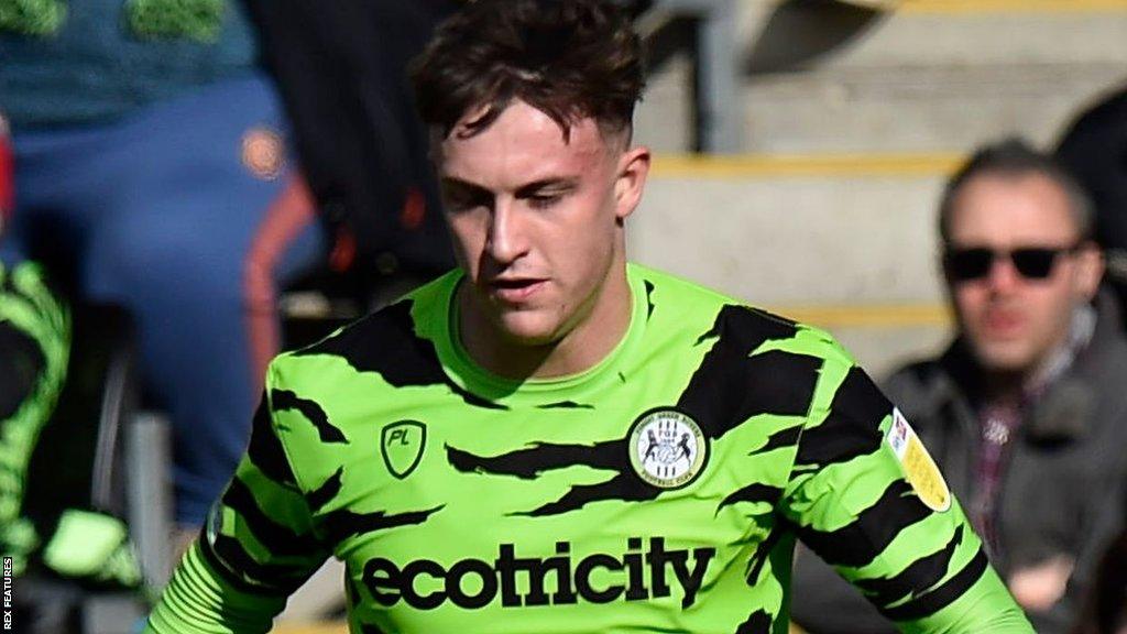 Jake Young playing for Forest Green Rovers