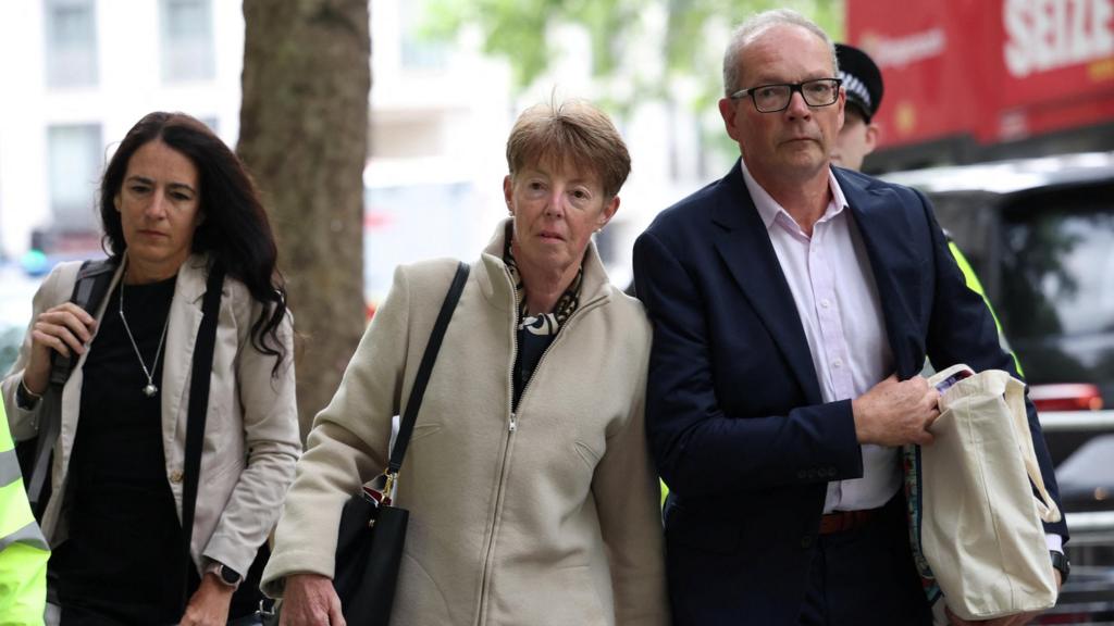 Paula Vennells outside the inquiry