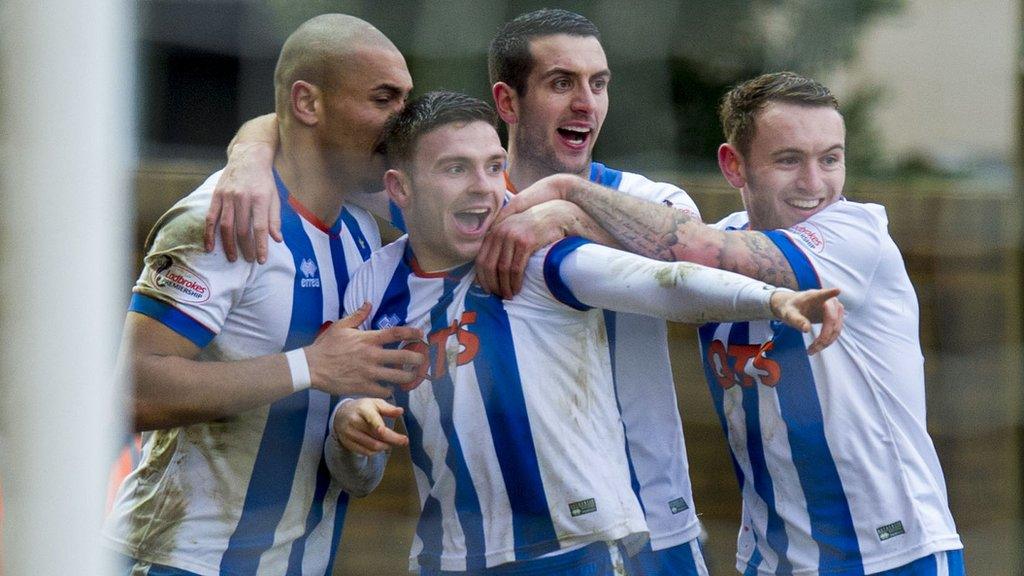 Kilmarnock players celebrating