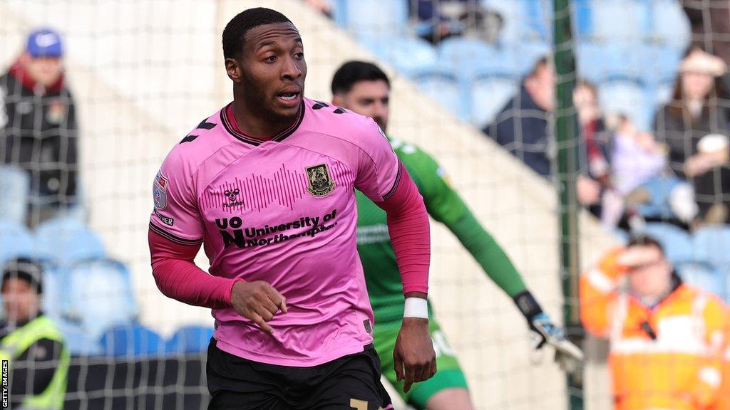 Ali Koiki in action for Northampton Town