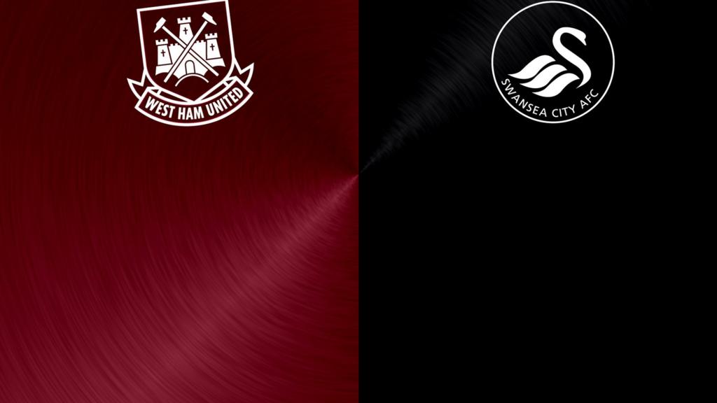 West Ham v Swansea badges