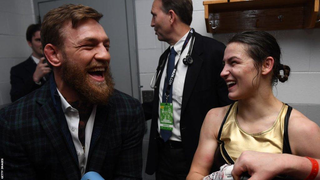 Conor McGregor and Katie Taylor