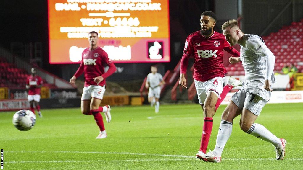 James Scott scores against Charlton