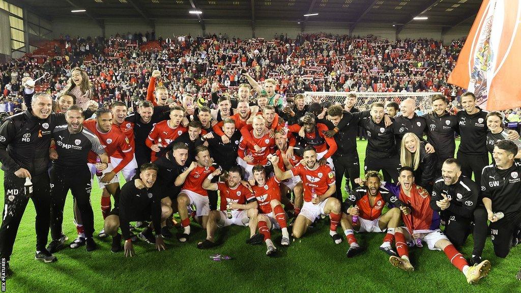 Barnsley celebrate