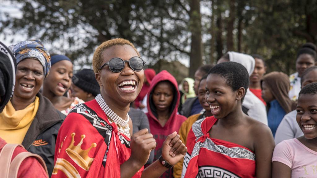 Women at the Reed Dance in Eswatini - October 2023