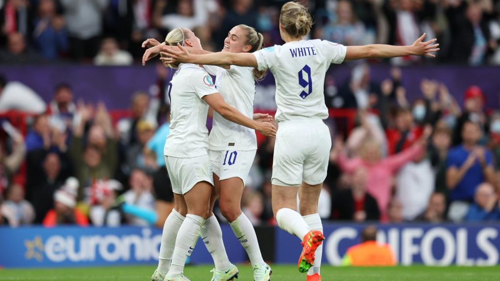 England celebrate goal