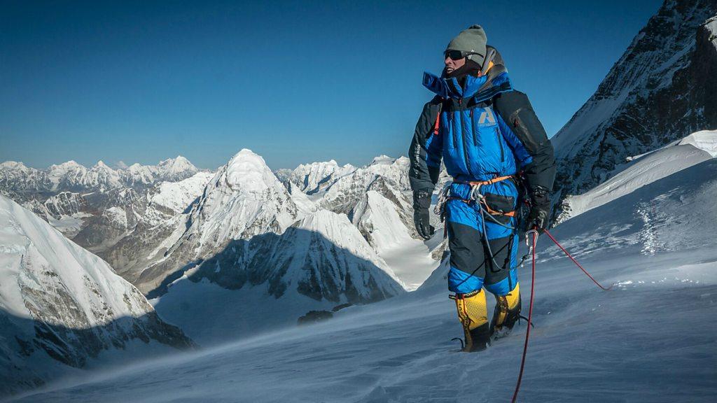 Climber on Mount Everest