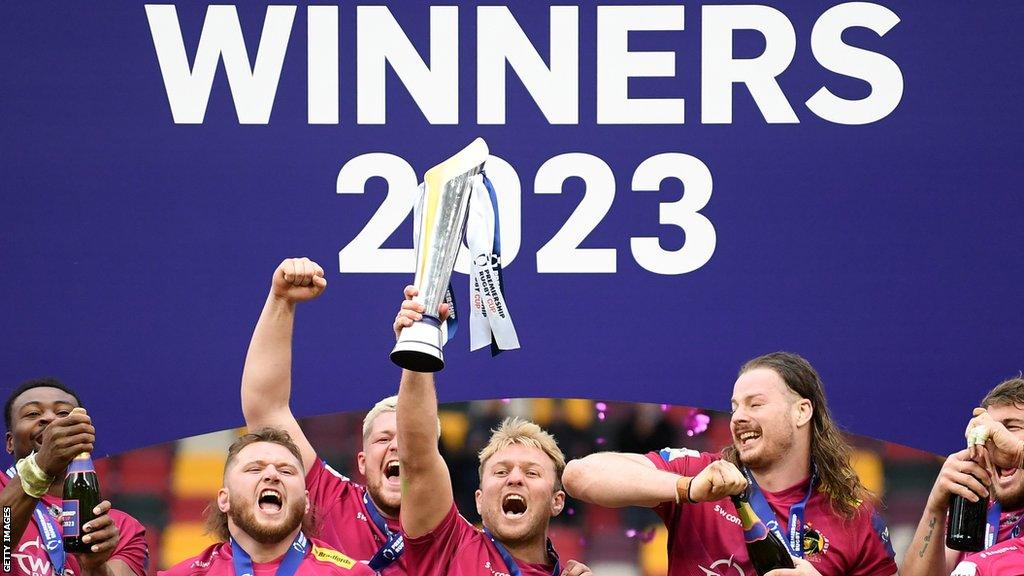 Exeter are the reigning Premiership Cup champions after beating London Irish in last season's final