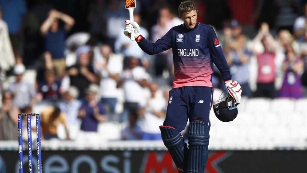 Joe Root celebrates