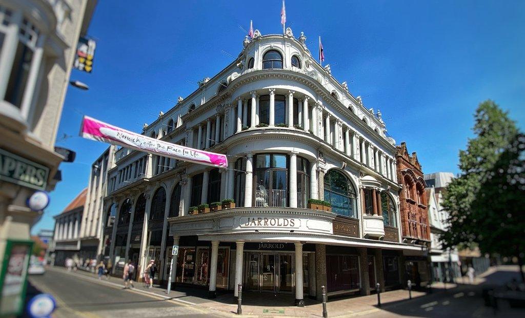 Exterior view of Jarrold on London Street in Norwich