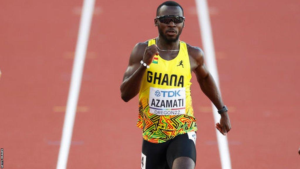 Ghanaian sprinter Benjamin Azamati