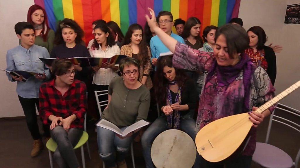 The Seven Colours Association choir in Mersin, Turkey