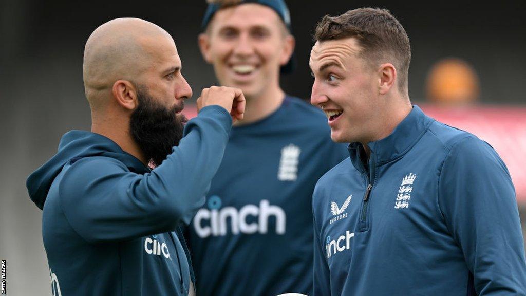 Moeen Ali and Harry Brook